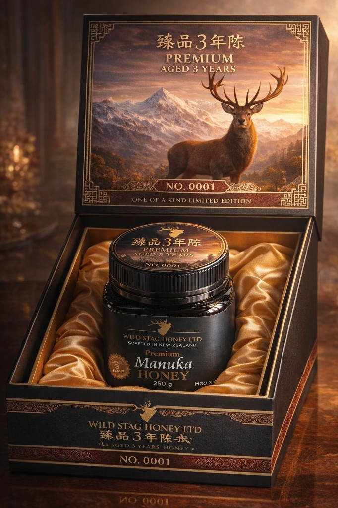 Wild Stag Honey limited edition gift packaging